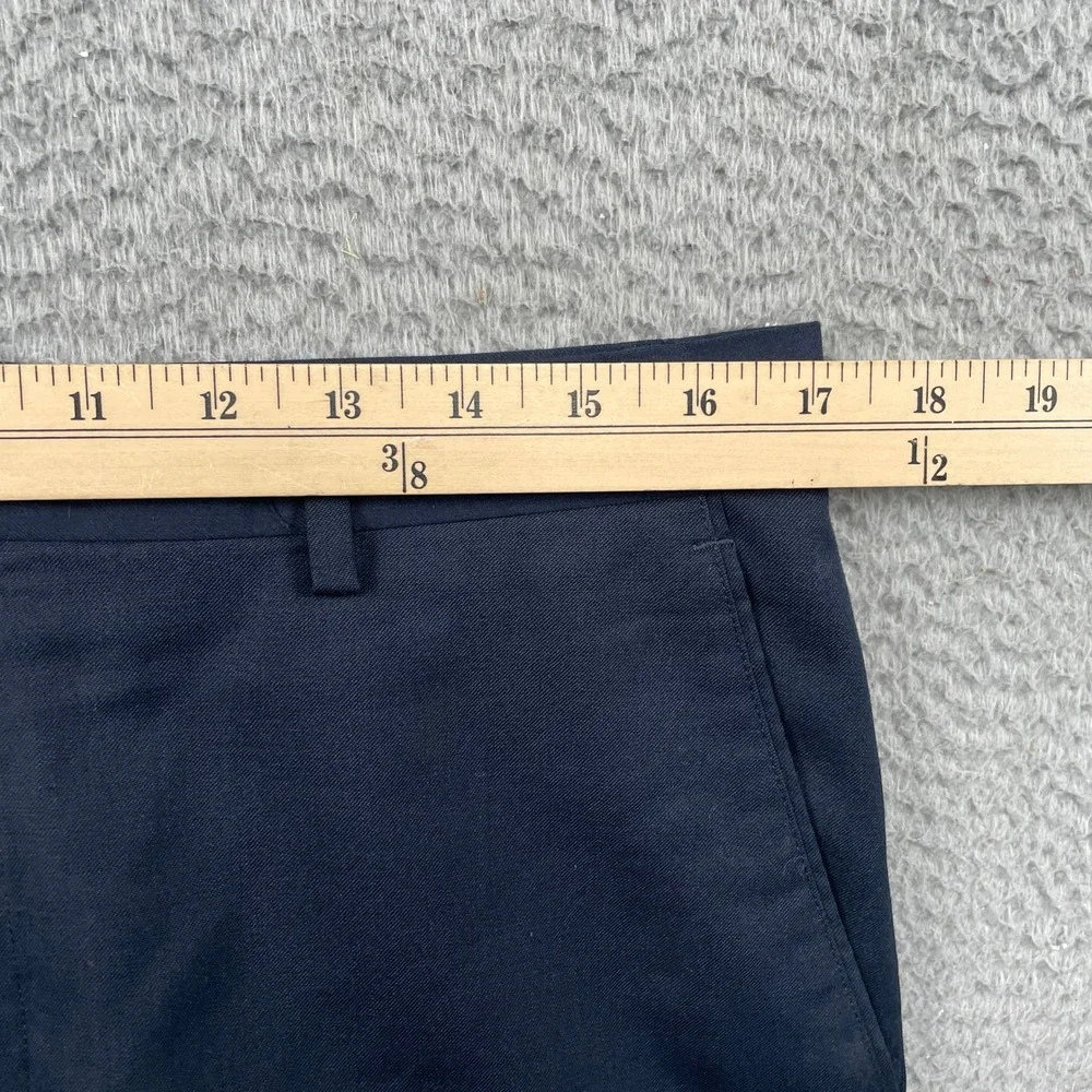 Banana Republic Suit Mens 38S 33x28 Navy Blue Tailored Fit Wool Blend Two Button